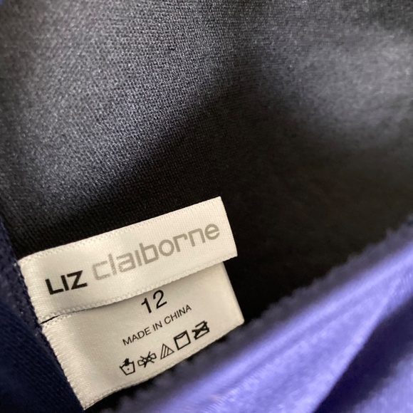 Liz Claiborne Navy One Piece Swimsuit - Picture 2 of 5